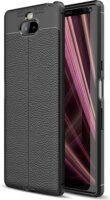 Gigapack Sony Xperia 10 Bőr hatású Tok - Fekete/Mintás