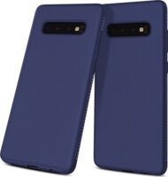Gigapack Samsung Galaxy S10 Plus Szilikon Tok - Sötétkék/Mintás