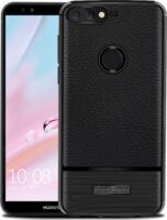 Gigapack Huawei Y7 Prime (2018)/Y7 (2018) Bőr hatású Szilikon Tok - Fekete