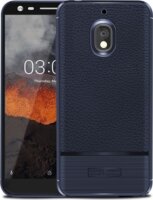 Gigapack Nokia 2.1 Bőr hatású Szilikon Tok - Sötétkék