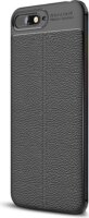 Gigapack Huawei Y6 (2018) Szilikon Tok - Fekete/Varrás minta