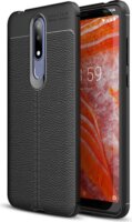 Gigapack Nokia 3.1 Plus Szilikon Tok - Fekete/Varrás minta