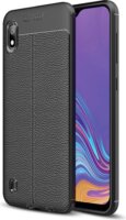Gigapack Samsung Galaxy A10 Szilikon Tok - Fekete/Varrás minta