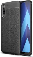 Gigapack Samsung Galaxy A50/A30s/A50s Szilikon Tok - Fekete/Varrás minta