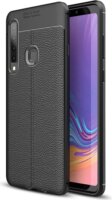 Gigapack Samsung Galaxy A9 (2018) Szilikon Tok - Fekete/Varrás minta