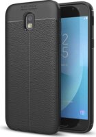 Gigapack Samsung Galaxy J7 (2017) Szilikon Tok - Fekete/Varrás minta