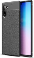 Gigapack Samsung Galaxy Note 10 Szilikon Tok - Fekete/Varrás minta