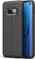 Gigapack Samsung Galaxy S10e Szilikon Tok - Fekete/Varrás minta