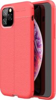 Gigapack Apple iPhone 11 Pro Szilikon Tok - Piros/Varrás minta