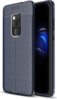 Gigapack Huawei Mate 20 Szilikon Tok - Sötétkék/Varrás minta