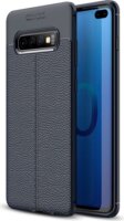 Gigapack Samsung Galaxy S10 Plus Szilikon Tok - Sötétkék/Varrás minta