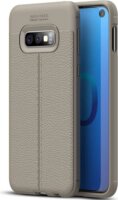 Gigapack Samsung Galaxy S10e Szilikon Tok - Szürke/Varrás minta