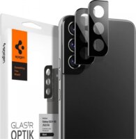 Spigen Optik Crystal Samsung Galaxy S22 5G/S22 Plus 5G kamera védő üveg - Fekete (2db)