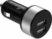 MediaRange MRMA103-02 2x USB-A Autós töltő - Fekete (5V / 3.4A)