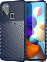 Gigapack Samsung Galaxy A21s Szilikon Tok - Sötétkék/Mintás