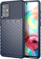 Gigapack Samsung Galaxy A72 4G/A72 5G Szilikon Tok - Sötétkék/Mintás