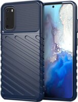 Gigapack Samsung Galaxy S20/S20 5G Szilikon Tok - Sötétkék/Mintás