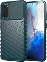 Gigapack Samsung Galaxy S20/S20 5G Szilikon Tok - Sötétzöld/Mintás
