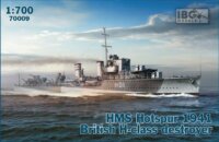 IBG Models HMS Hotspur 1941 British H-osztályú romboló csatahajó műanyag modell (1:700)