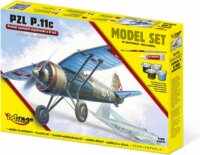 Mirage Hobby Samolot P.11C vadászrepülőgép műanyag modell készlet (1:48)