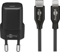 Goobay 61083 USB-C Hálózati töltő - Fekete (5V / 3A)