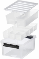Smartstore "Classic 15" 7 Rekeszes Tárolódoboz 21,6L - Átlátszó