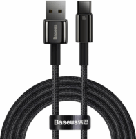 Baseus Tungsten Gold USB-A apa - USB-C apa 2.0 Adat és töltőkábel - Fekete (2m)