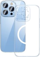 Baseus Crystal Apple iPhone 14 Pro Max Edzett üveg kijelzővédő és szilikon tok készlet - Átlátszó