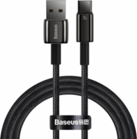 Baseus Tungsten Gold USB-A apa - USB-C apa 2.0 Adat és töltőkábel - Fekete (1m)