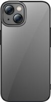 Baseus Glitter Apple iPhone 14 Plus Tok - Átlátszó/Fekete