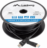 Lanberg CA-HDMI-30FB-0800-BK HDMI 2.1 - HDMI Optikai kábel 80m - Fekete