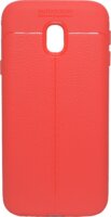 Gigapack Samsung Galaxy J3 (2017) Szilikon Tok - Piros/Varrás minta