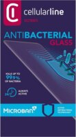 Cellularline Antibiom Samsung Galaxy S21 Plus 5G Edzett üveg kijelzővédő