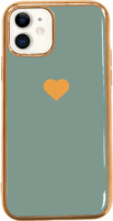 Fusion Heart Apple iPhone 11 Pro Szilikon Tok - Mintás/Zöld