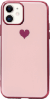 Fusion Heart Apple iPhone 11 Pro Max Szilikon Tok - Mintás/Rózsaszín