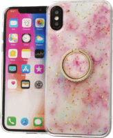 Fusion Marble Ring Apple iPhone 12 Mini Szilikon Tok - Rózsaszín