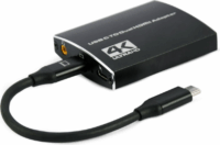 Gembird A-CM-HDMIF2-01 USB-C apa - USB-C/HDMI/USB-C/Jack 3.5 anya Adapter