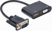 Gembird A-VGA-HDMI-02 VGA apa - VGA/HDMI/Micros USB/Jack 3.5 anya Adapter