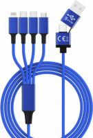Smrter Hydra Elite 6in1 Adat és töltő kábel - Kék (1.2m)