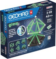 Geomagworld Glow 42 darabos mágneses építő készlet