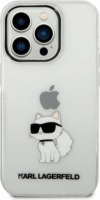 Karl Lagerfeld IML Choupette Apple iPhone 14 Pro Tok - Átlátszó/Mintás