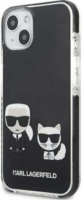 Karl Lagerfeld Karl&Choupette Apple iPhone 13 mini Szilikon Tok - Fekete/Mintás