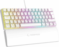 Rampage Plower K60 Mechanikus (Blue Switch) Vezetékes Gaming Billentyűzet (Fehér) - Angol (US)