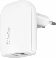 Belkin WCB007VFWH USB-C / USB-A Hálózati töltő - Fehér (37W)