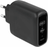 Delock 41455 USB-C / USB-A Hálózati töltő - Fekete (5V / 3A)