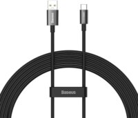 Baseus Superior Series USB-A apa - USB-C apa 2.0 Adat és töltőkábel - Fekete (2m)