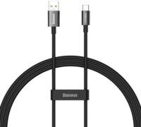 Baseus Superior Series USB-A apa - USB-C apa 2.0 Adat és töltőkábel - Fekete (1m)