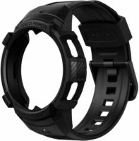 Spigen Rugged Armor Pro Samsung Galaxy Watch 4 Classic Szilikon szíj+keret 46 mm - Fekete