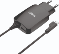 2GO USB-A / Micro-USB Hálózati töltő - Fekete (5V)