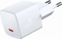 Swissten GuN USB-C Hálózati töltő - Fehér (33W)